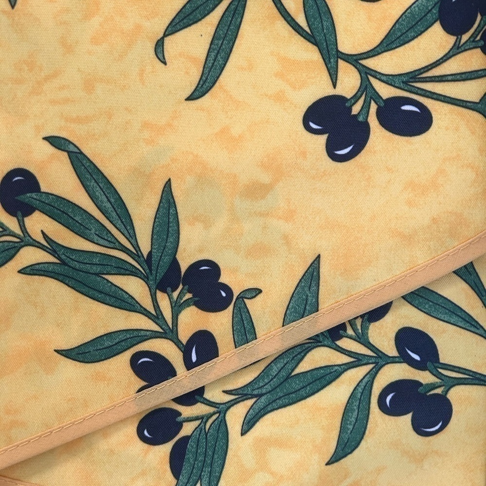 NWT Original Tablecloth fom Provence, France, Round 70 cm, Yellow, Green, Black - Picture 2 of 4